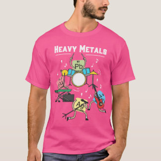 Camiseta Heavy Metals Rock Chemistry Physics Periodicable o