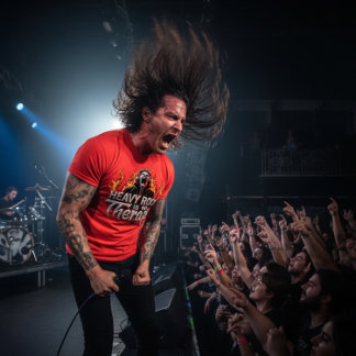 Camiseta Heavy Rock Is My Therapy