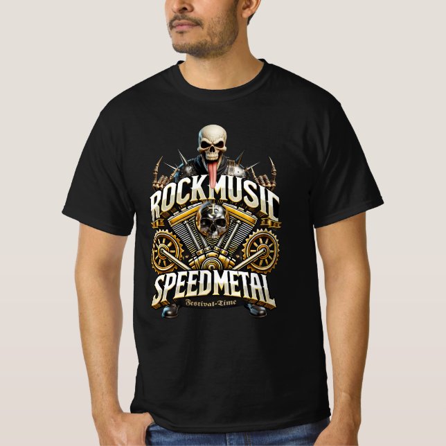 Camiseta Heavy und Speedmetal Festival Time (Anverso)