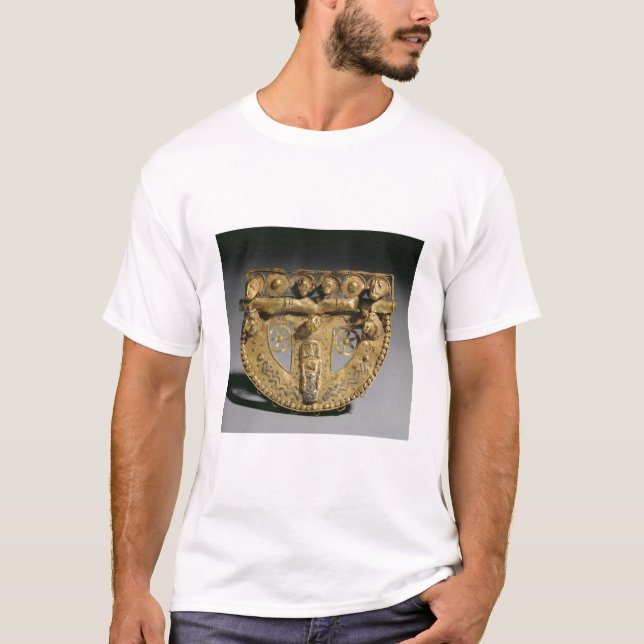 Camiseta Hebilla del cinturón con la decoración granulada, (Anverso)