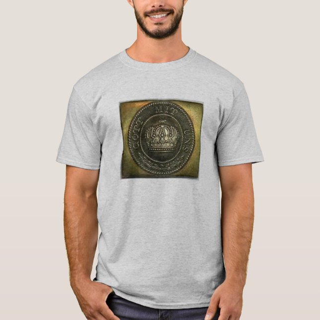 Camiseta Hebilla del Mit Uns del Gott - promulgando de (Anverso)