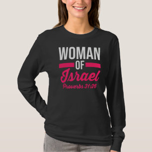 Camiseta Hebreo Israelí Mujer Cristiana De Israel Proverbio