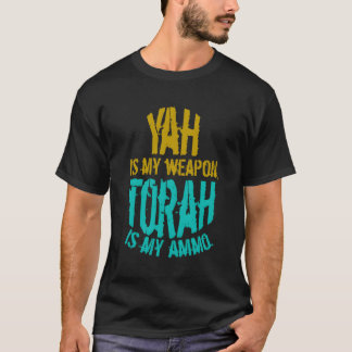 Camiseta Hebreo Israelí Yah es mi arma Judah Torah