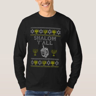 Camiseta Hebreo Shalom Yall La paz judía sea contigo Hanukk