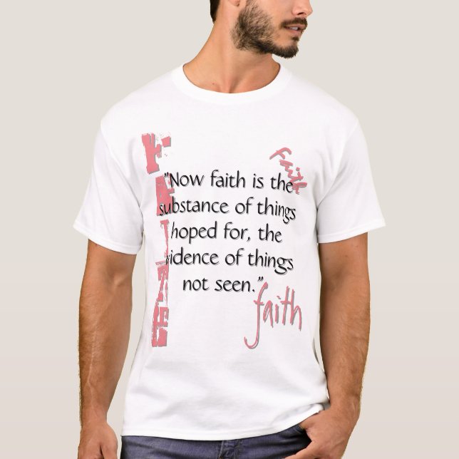 Camiseta Hebreos 11:1 Paso (Anverso)