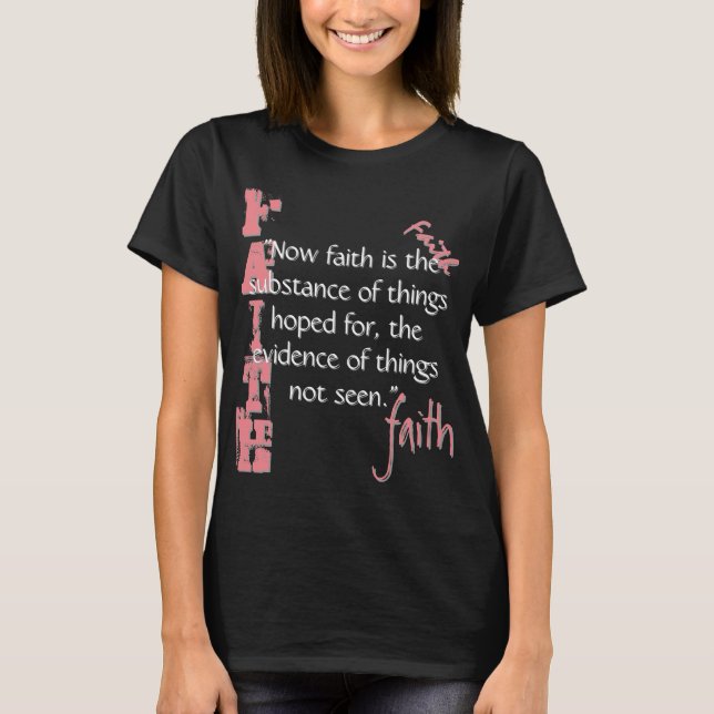 Camiseta Hebreos 11:1 Paso (Anverso)