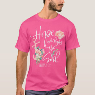 Camiseta Hebreos 619 Anclaje Biblia Verse Faith Cita Christ