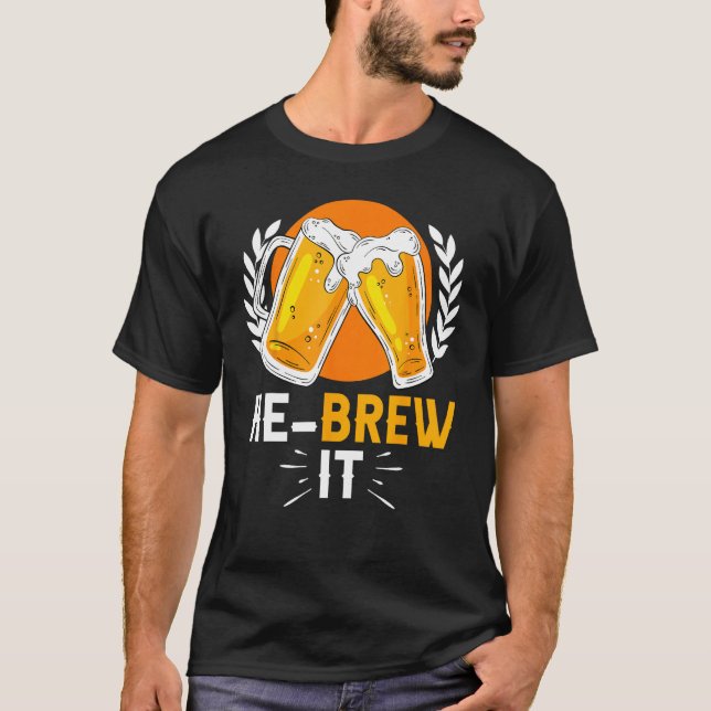 Camiseta Hebrew Jewish Israelite Beer He Brew It (Anverso)
