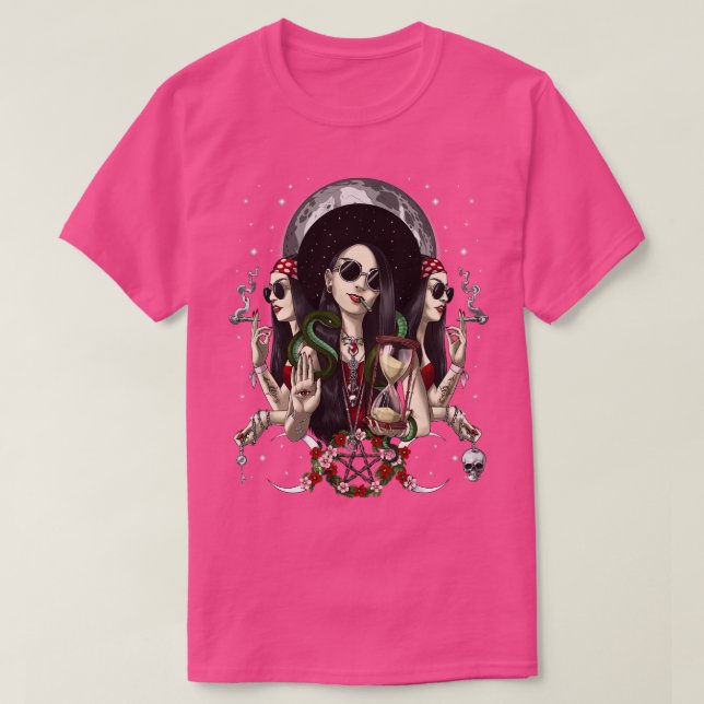 Camiseta Hecate Triple Diosa de la Luna (Diseño del anverso)