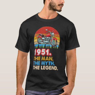 Camiseta Hecha En 1951 La Leyenda Del Mito Del Hombre 70 Añ