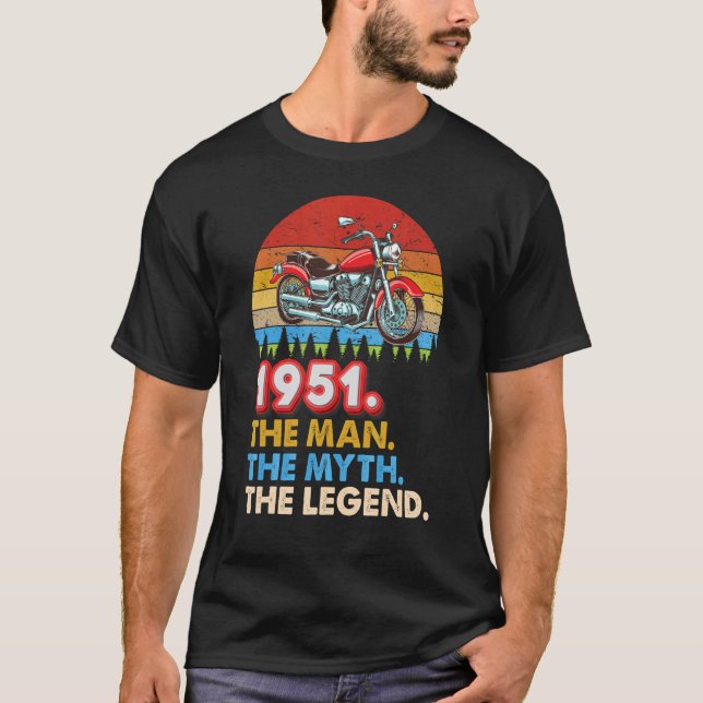 Camiseta Hecha En 1951 La Leyenda Del Mito Del Hombre 70 Añ (Anverso)