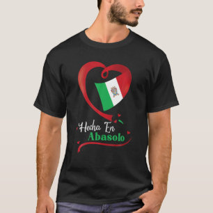 Camiseta Hecha En Abasolo Guanajuato México Escudo Águila M
