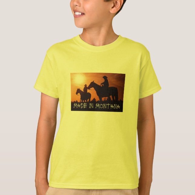 Camiseta HECHA EN MONTANA (Anverso)