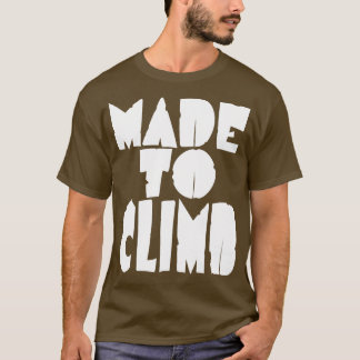 Camiseta Hecha para escalar escaladores y montañas