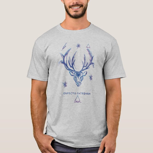 Camiseta Hechizo de Harry Potter | EXPECTO PATRONUM™Boceto  (Anverso)