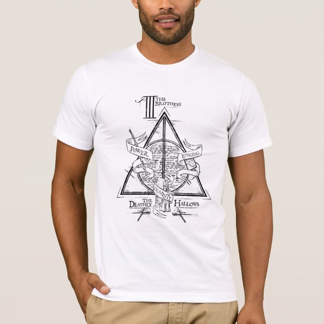 Camiseta Hechizo de Harry Potter | Gráfico de las RELIQUIAS (Anverso)
