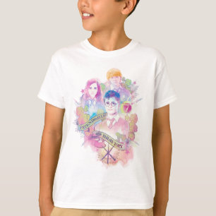 Camiseta Hechizo de Harry Potter   Harry, Hermione y Ron en