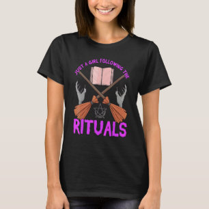 Camiseta Hechizos de Magia Ritual de Bruja Libro de Hechizo