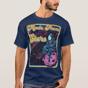 Camiseta Hecho A Partir De Estrellas Retro Astral Astronaut