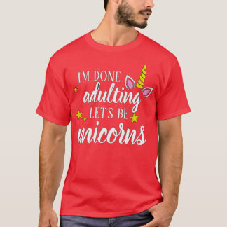 Camiseta Hecho Adulto Seamos Unicornios