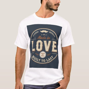 Camiseta Hecho con Amor, Construido para Durar ,Camiseta Vi