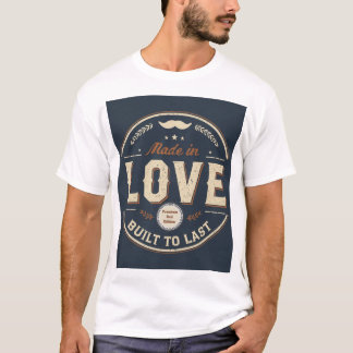 Camiseta Hecho con Amor, Construido para Durar ,Camiseta Vi