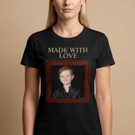 Camiseta HECHO CON AMOR Foto Personalizada de Niño