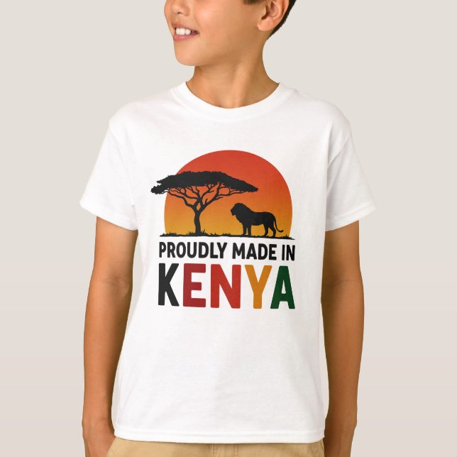 Camiseta Hecho con orgullo en Safari Africano de Kenia (Anverso)