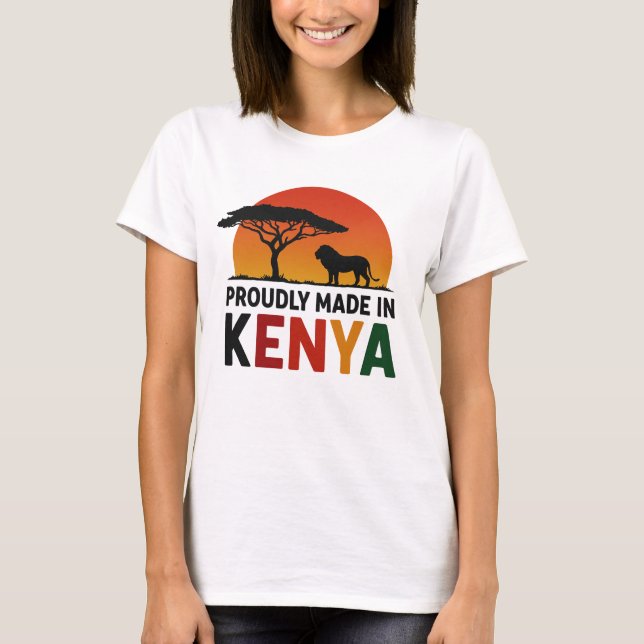 Camiseta Hecho con orgullo en Safari Africano de Kenia (Anverso)