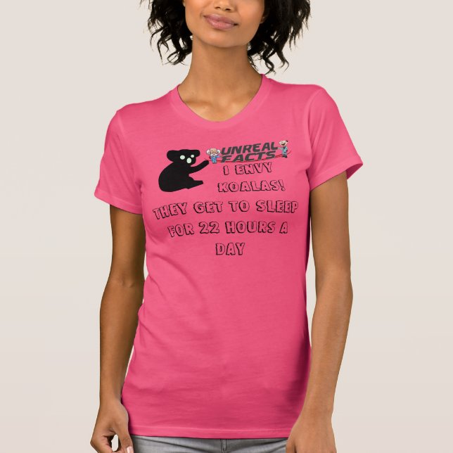 Camiseta HECHO: Consiga dormir tanto como koalas (Anverso)