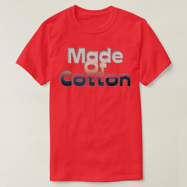 Camiseta Hecho De Algodón (Diseño del anverso)