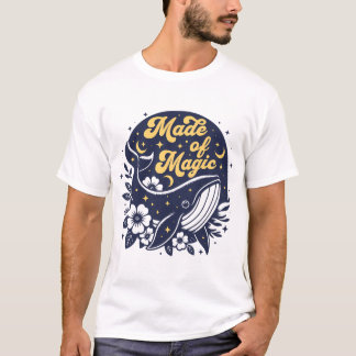 Camiseta Hecho De Magia - Boho Floral Naturaleza Verano Gi