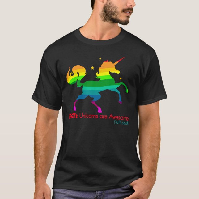 Camiseta Hecho del unicornio (Anverso)
