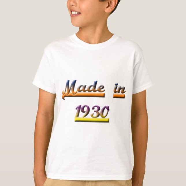 CAMISETA HECHO EN 1930 (Anverso)