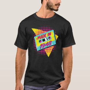 Camiseta Hecho en 1948 74º cumpleaños 80s 90s 1990s Nos