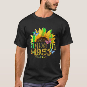 Camiseta Hecho En 1953 Girasol 70º Día B 70 Años De Estanci