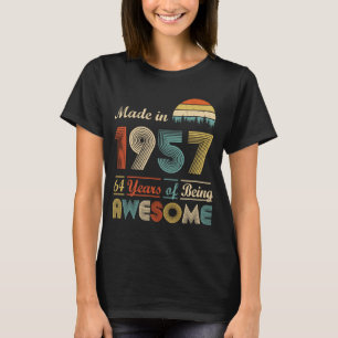 Camiseta Hecho en 1957 65º cumpleaños 65 años de ser espant