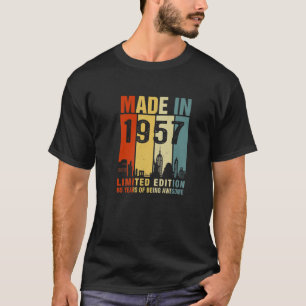 Camiseta Hecho En 1957 Edición Limitada 65 Años De Ser Aw
