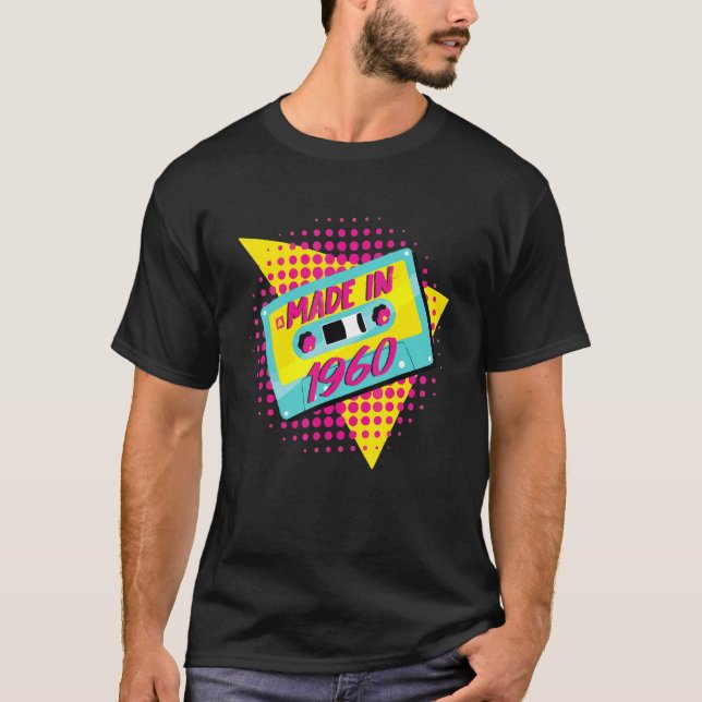 Camiseta Hecho en 1960 62º cumpleaños 80s 90s 1990s Nos (Anverso)