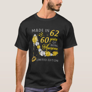 Camiseta Hecho En 1962 60 Años De Ser Una Magnífica Gol Joy