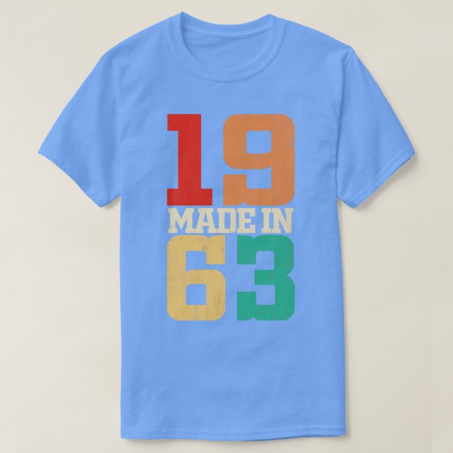 Camiseta Hecho en 1963 (Diseño del anverso)