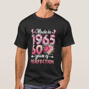 Camiseta Hecho en 1965 60º Regalos De Cumpleaños Mujeres De