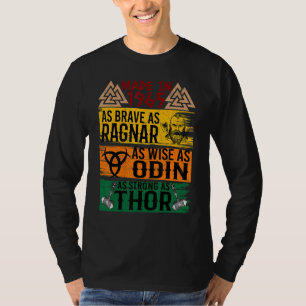 Camiseta Hecho En 1965 Tan Valiente Como Ragnar Tan Sabio C