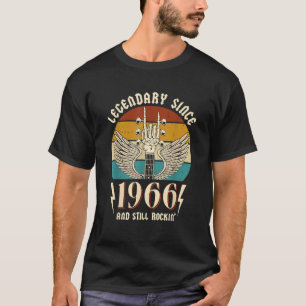 Camiseta Hecho en 1966 Cumpleaños 60 Años Cumpleaños Retro