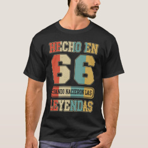 Camiseta Hecho en 1966 Cumpleaños Español 57 Esp