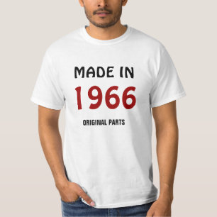 Camiseta "Hecho en 1966, Piezas Originales"