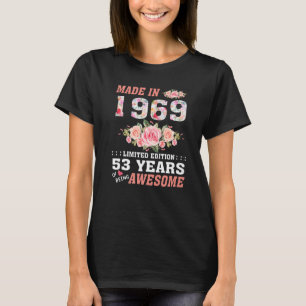 Camiseta Hecho En 1969 53 Años De Ser Aterrador