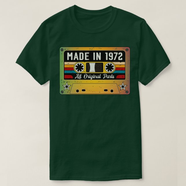Camiseta Hecho en 1972 (Diseño del anverso)