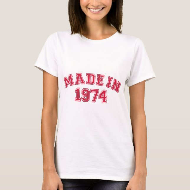 Camiseta Hecho en 1974 (Anverso)