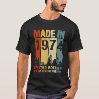 Camiseta Hecho En 1974, 49 Años De Ser Increíble